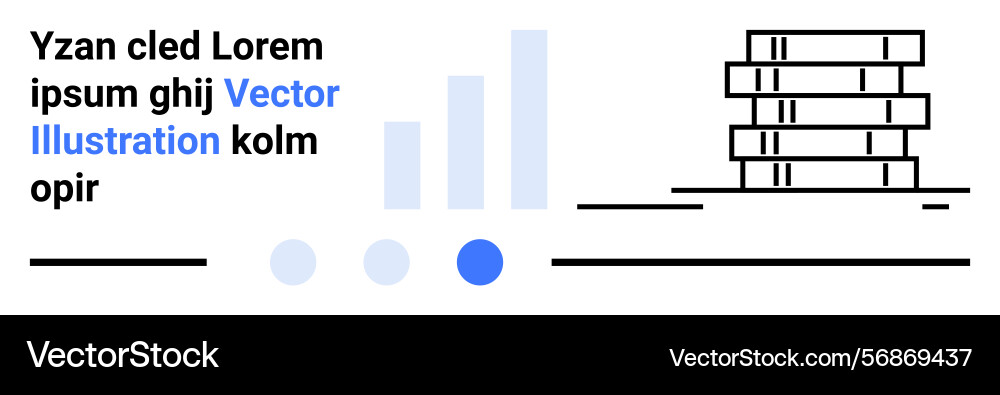 Abstract stack of books with minimal graph Abstract stack of books with minimal graph vector image
