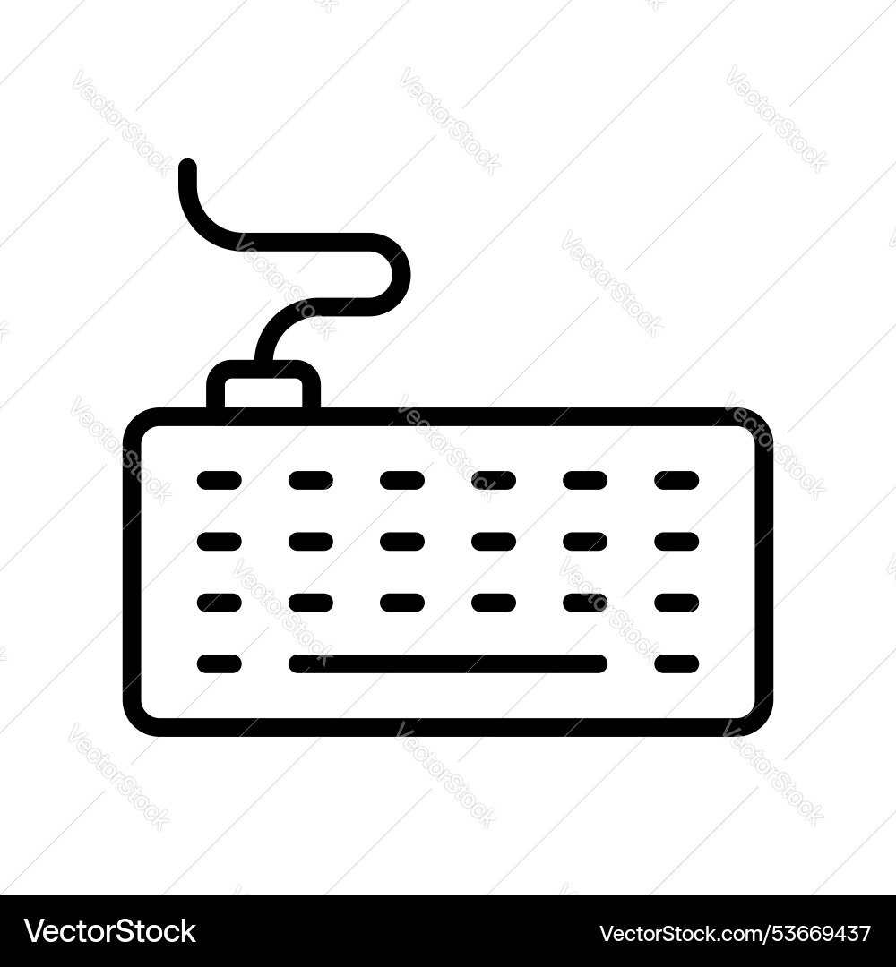 Computer icon outline style design isolated Computer icon outline style design isolated vector image