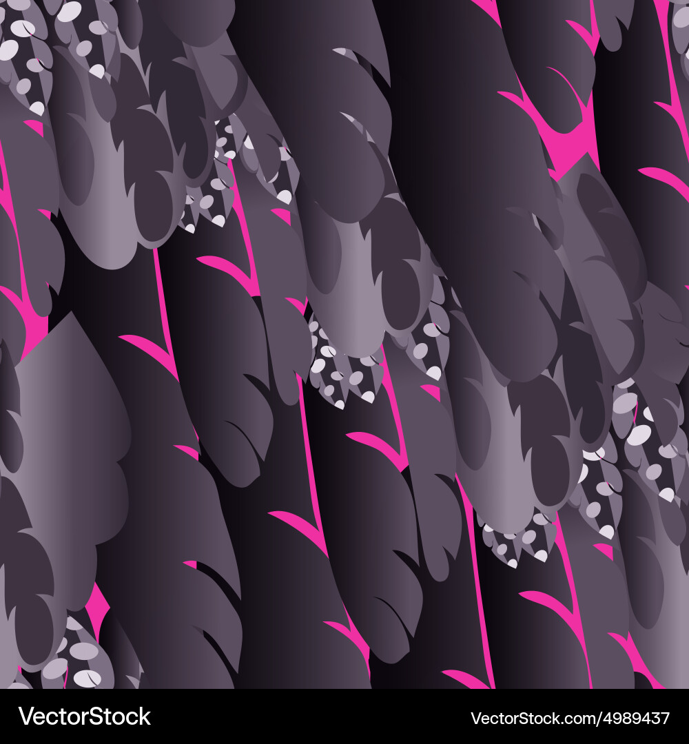 Feather Seamless Pattern vector image