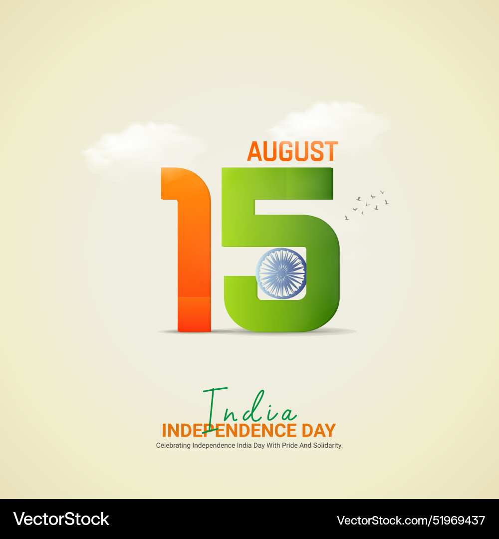 Indian independence day creative ads design Indian independence day creative ads design vector image