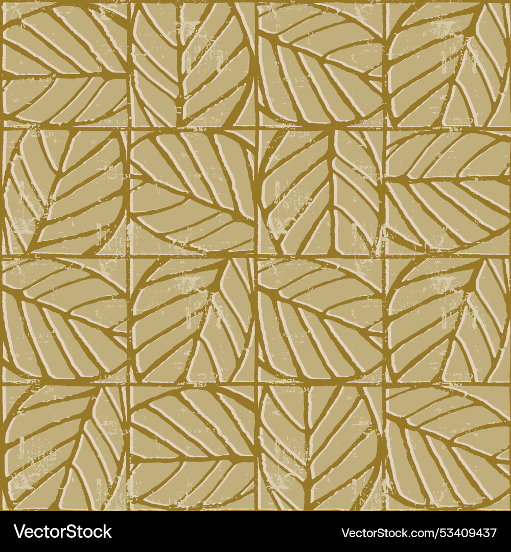 Seamless pattern with elm tree branches and leaves Seamless pattern with elm tree branches and leaves vector image