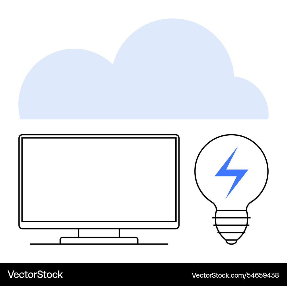 Cloud computing environment highlighting Cloud computing environment highlighting vector image
