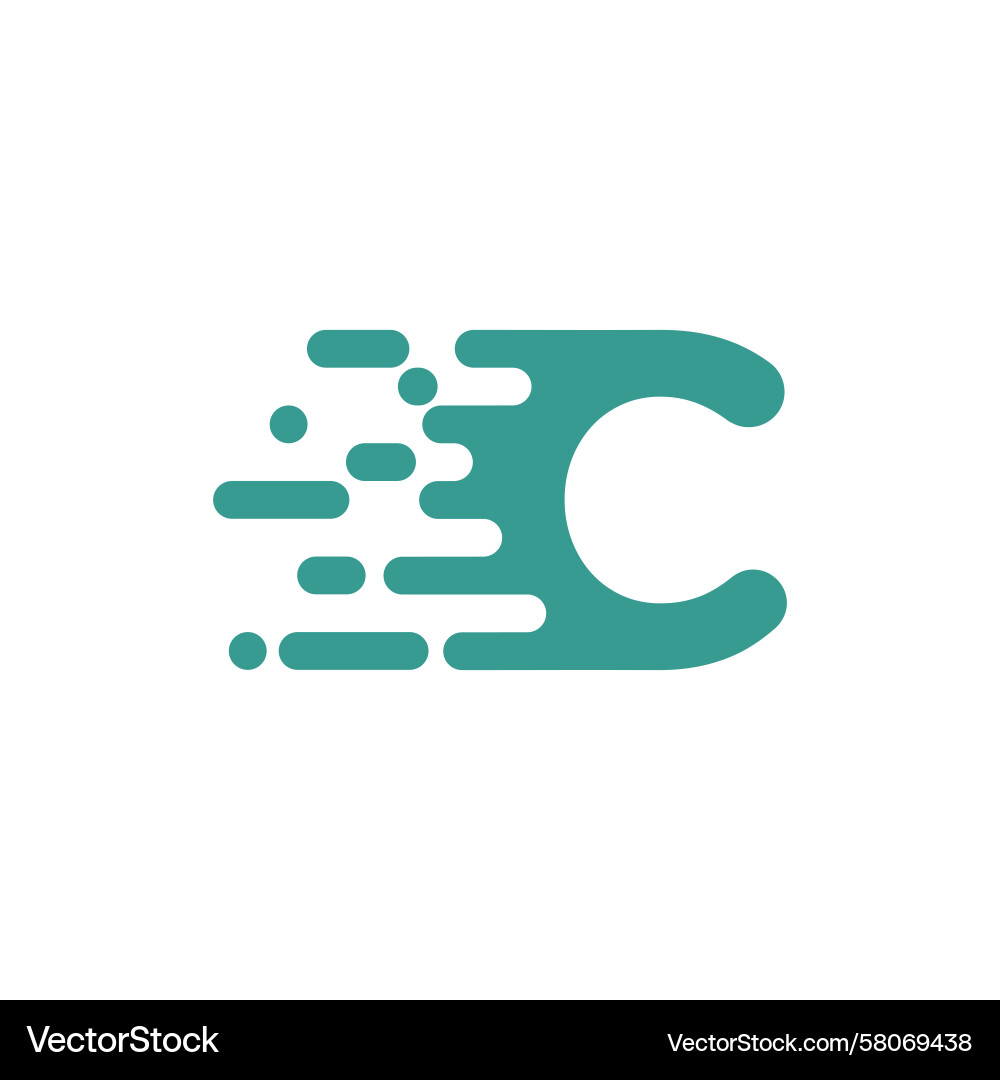 Elegant C Initial Logo Template Vector Image