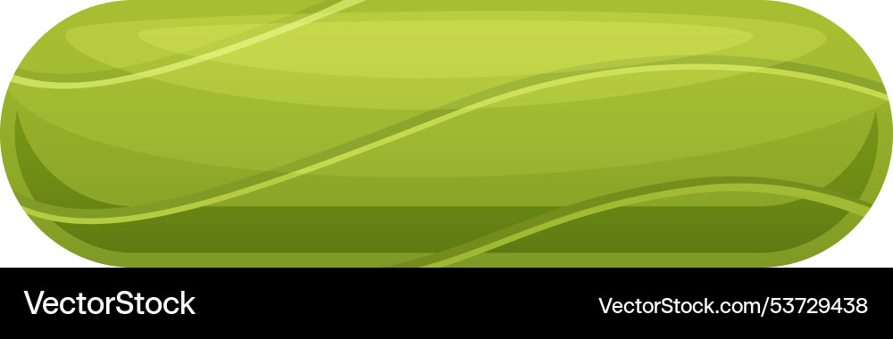 Green cartoon button in material design ui style Vector Image