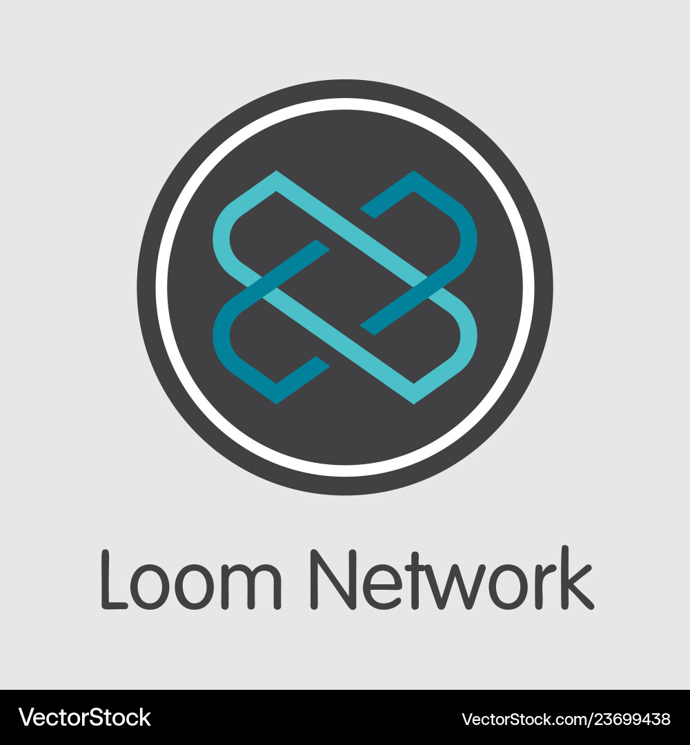 Loom Network Logo - Crypto & Market – Royalty-Free Vector | VectorStock