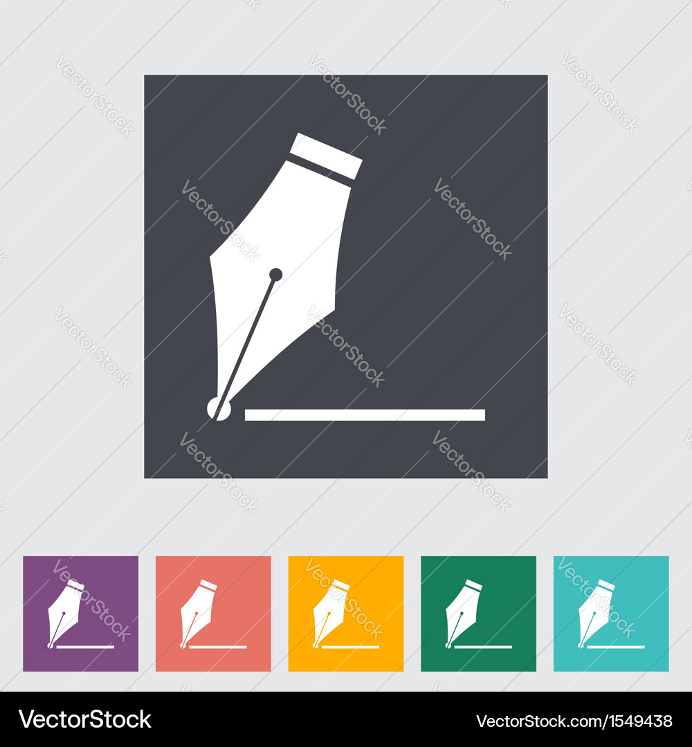 Pen Nib Icon Vector Image