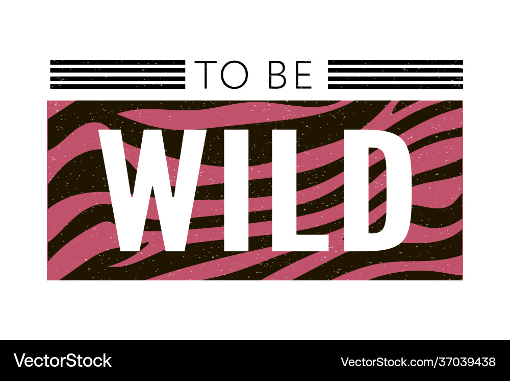 Trend wild zebra element with tiger signs believe Trend wild zebra element with tiger signs believe vector image