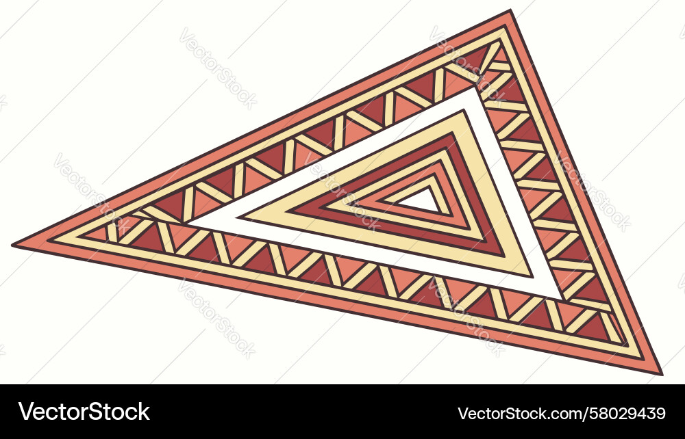 Abstract Geometric Triangle Pattern Vector Image