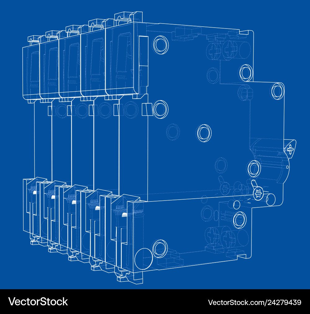 Automatic circuit breaker concept Vector Image