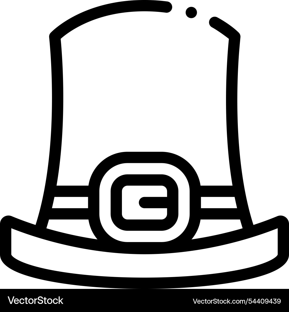 Leprechaun icon thin linear style design isolated Leprechaun icon thin linear style design isolated vector image