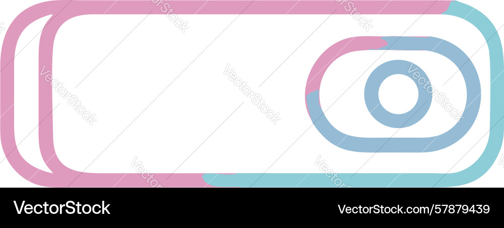 Minimalist toggle switch icon onjpg ui control vector image