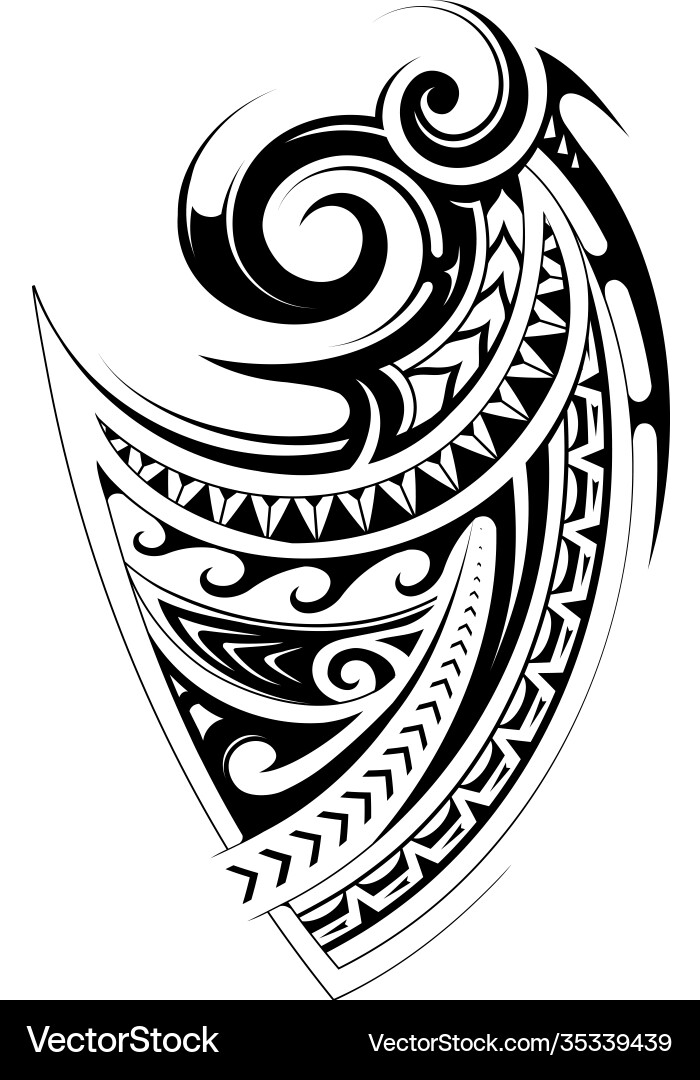 Polynesian Tribal Tattoo Vector Image
