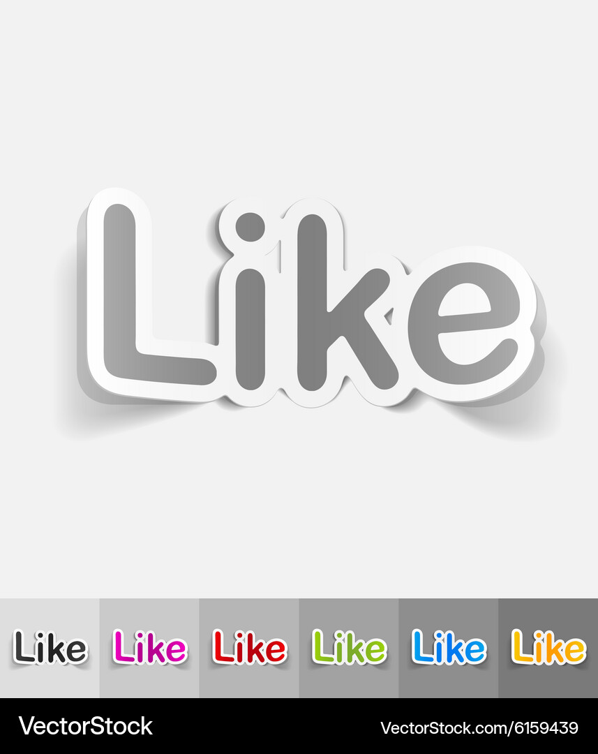 Realistic design element like Vector Image