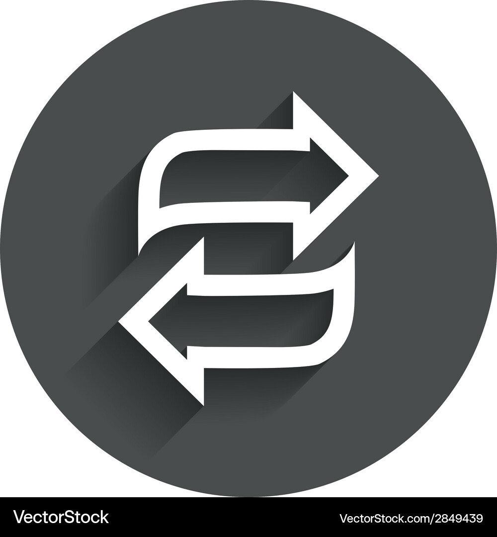 Rotation icon repeat symbol refresh sign Vector Image