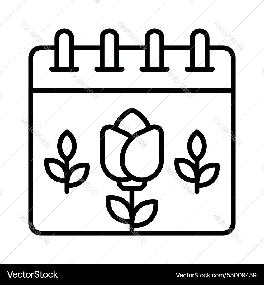 Spring calendar Vector Image