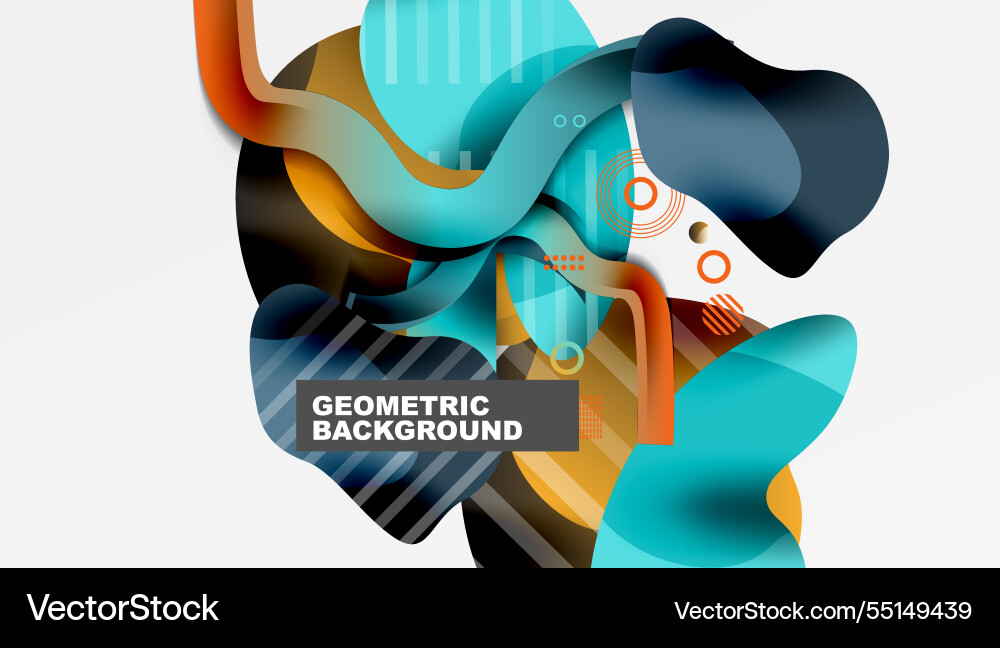 Vibrant abstract background overlapping shapes Vibrant abstract background overlapping shapes vector image