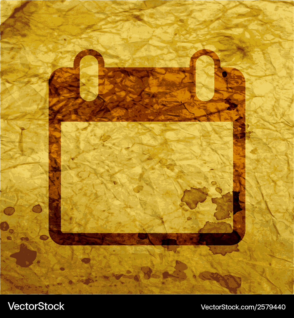 Calendar flat modern web button and space for your Vector Image