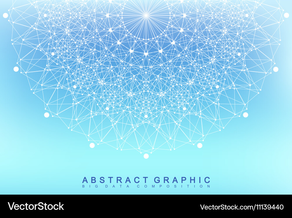 Connected Data Network Abstract vector image