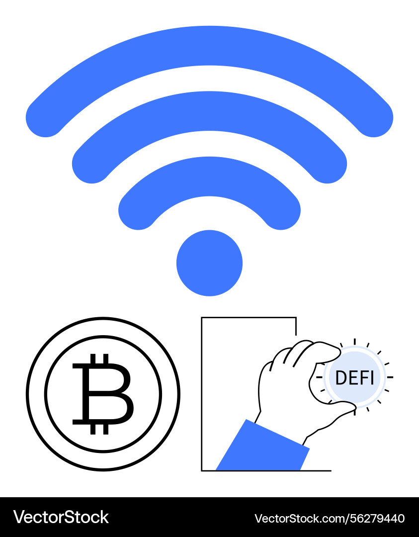 Digital connectivity and blockchain concepts Digital connectivity and blockchain concepts vector image