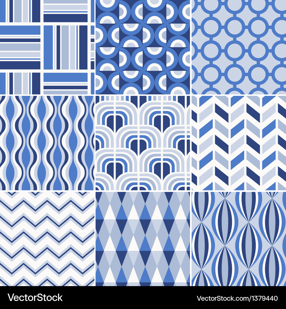 Geometric Retro Pattern vector image