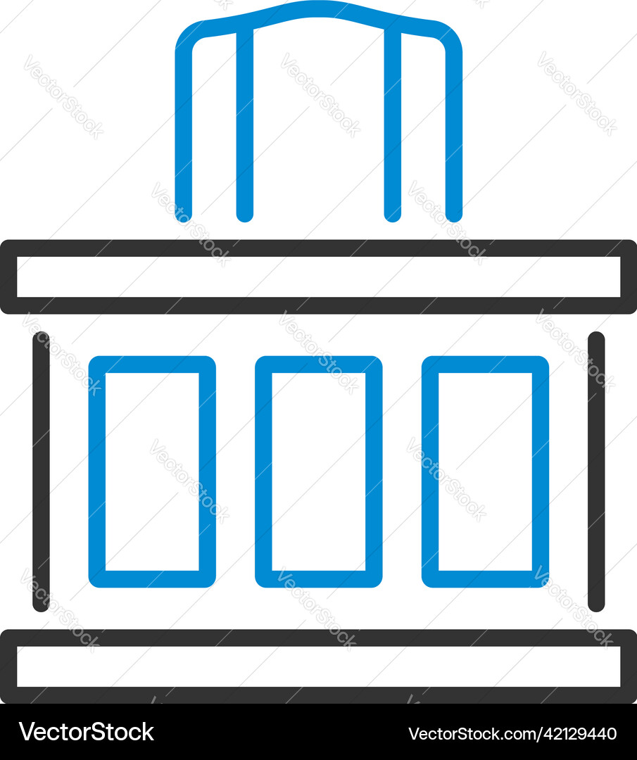 Judge table icon Vector Image