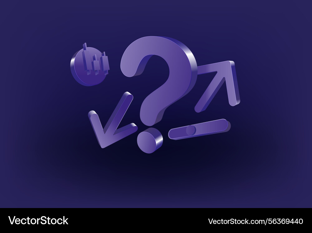 Symbol of uncertainty further dynamics Vector Image