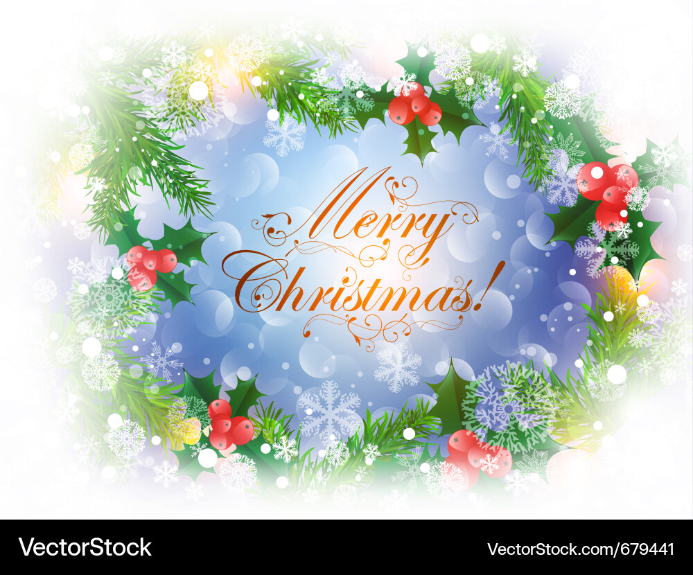 Christmas Snowflake Background Vector Image