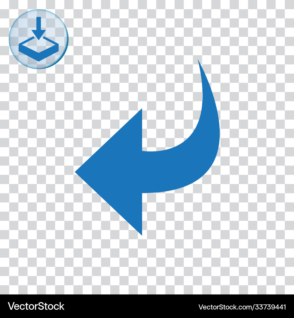 Undo icon for web and mobile vector image