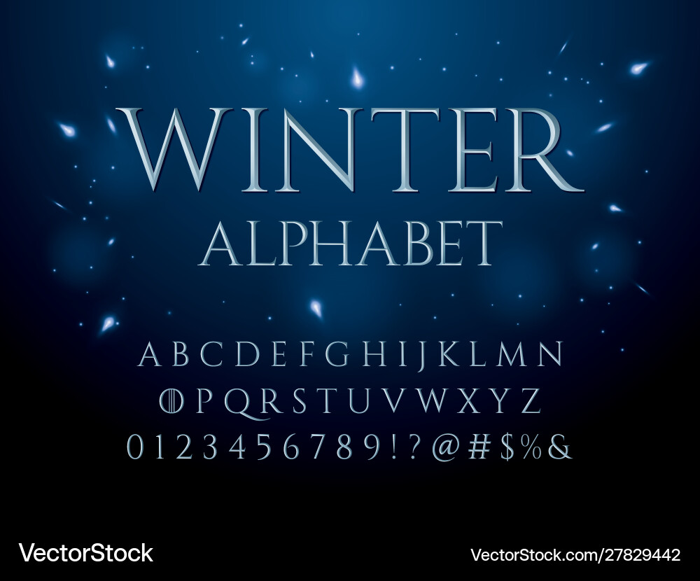 Chisel font Chisel font vector image