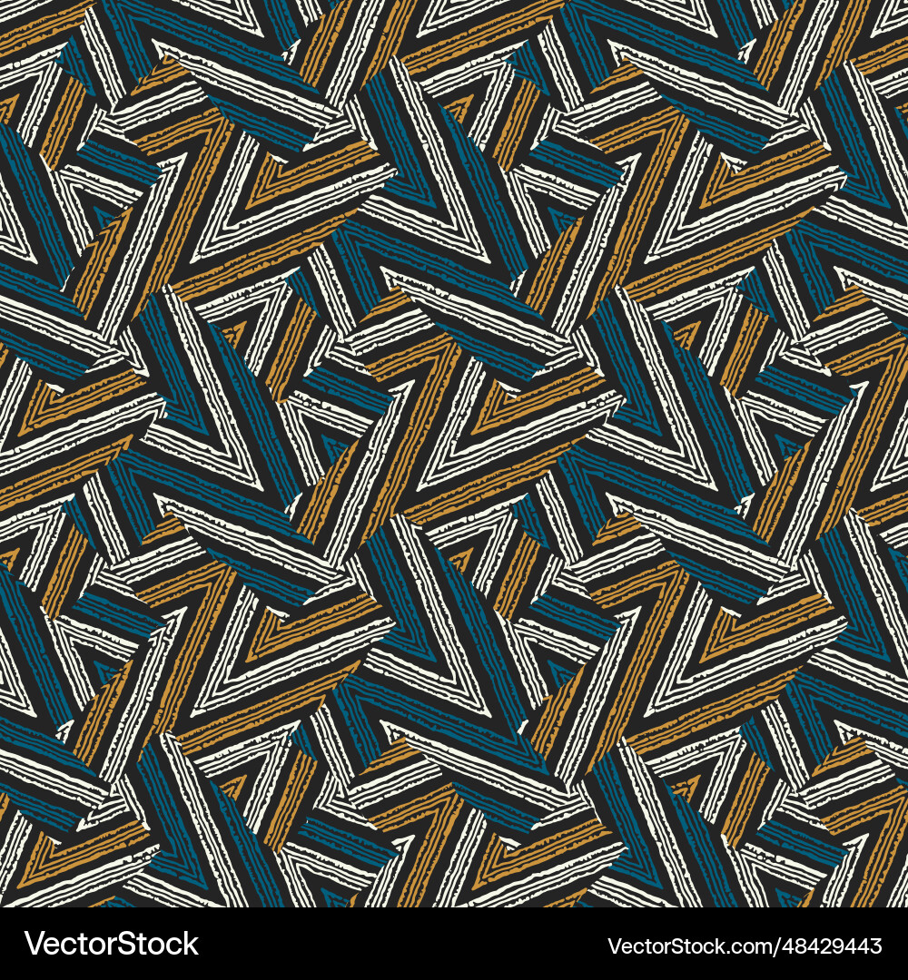 Broken zigzag pattern vector image