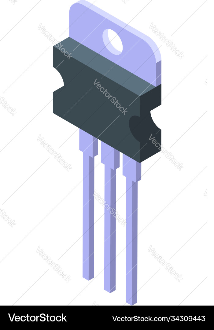 Diode controller icon isometric style Diode controller icon isometric style vector image