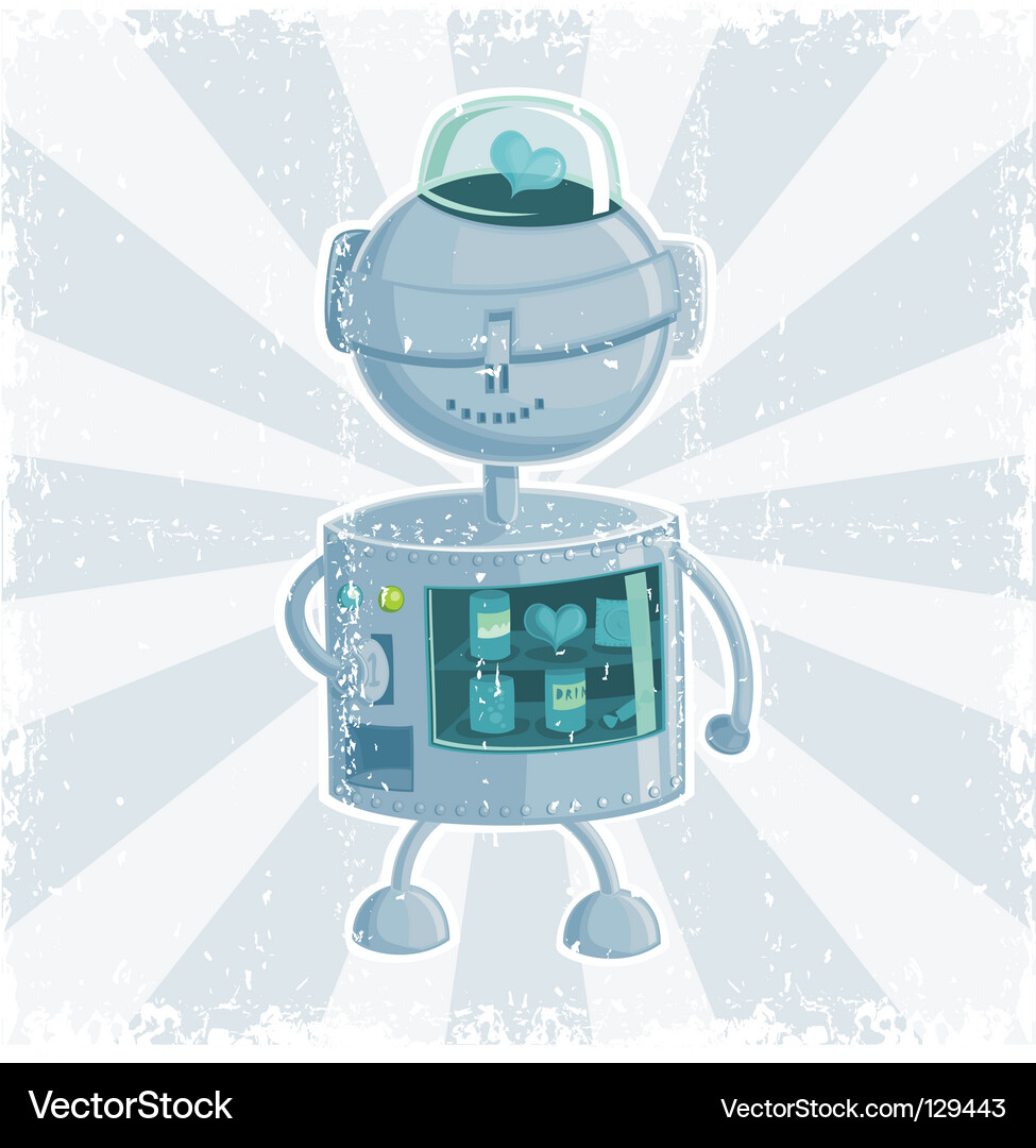 Roboter vending machine Vektorbild