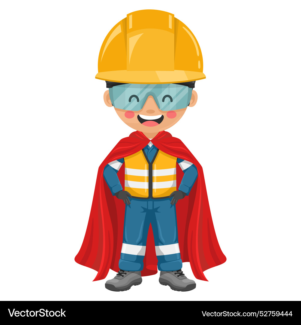 Industrial Safety Hero Vector Image