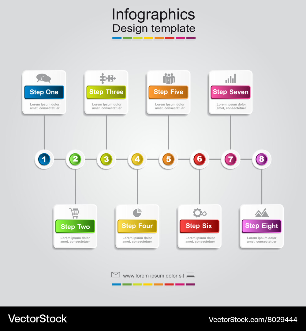 Report Template - Data Visualization vector image