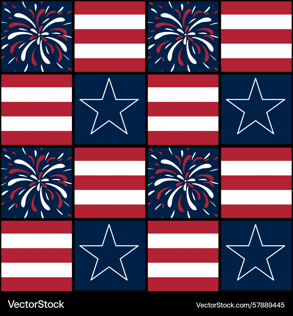 A patterned design featuring alternating squares Vector Image