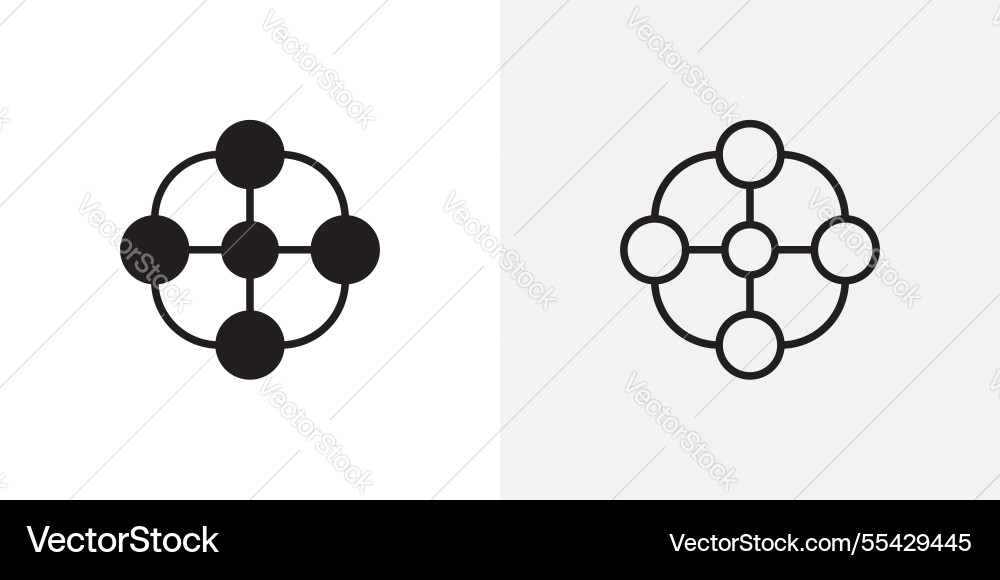 Chart connected icons pack for apps and ui ux Chart connected icons pack for apps and ui ux vector image