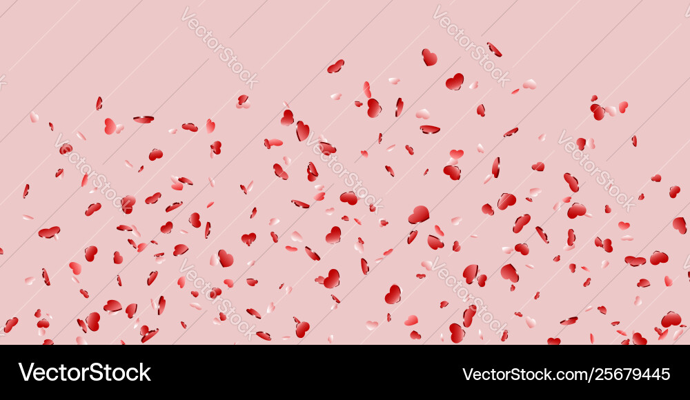 Herz fallenden Konfetti isoliert rosa Hintergrund Herz fallenden Konfetti isoliert rosa Hintergrund vektorbild