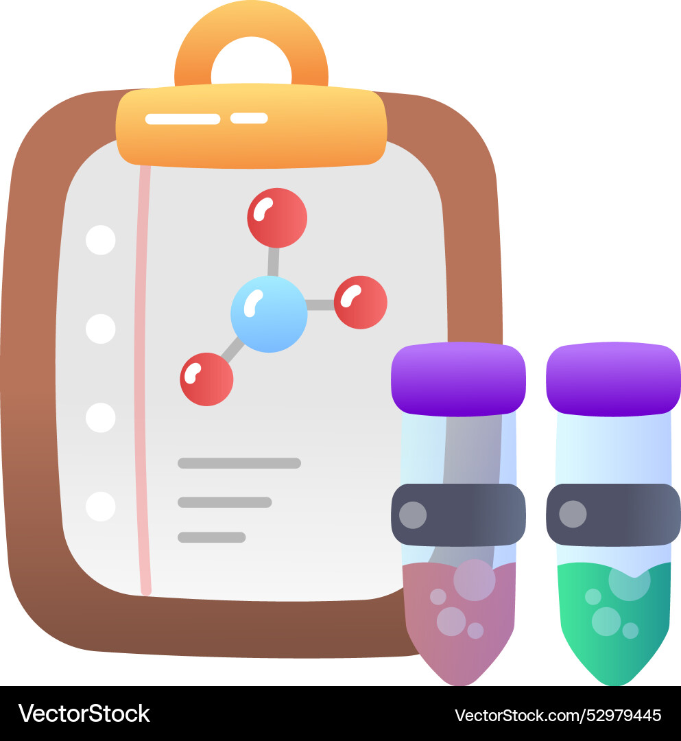 Lab report Vector Image