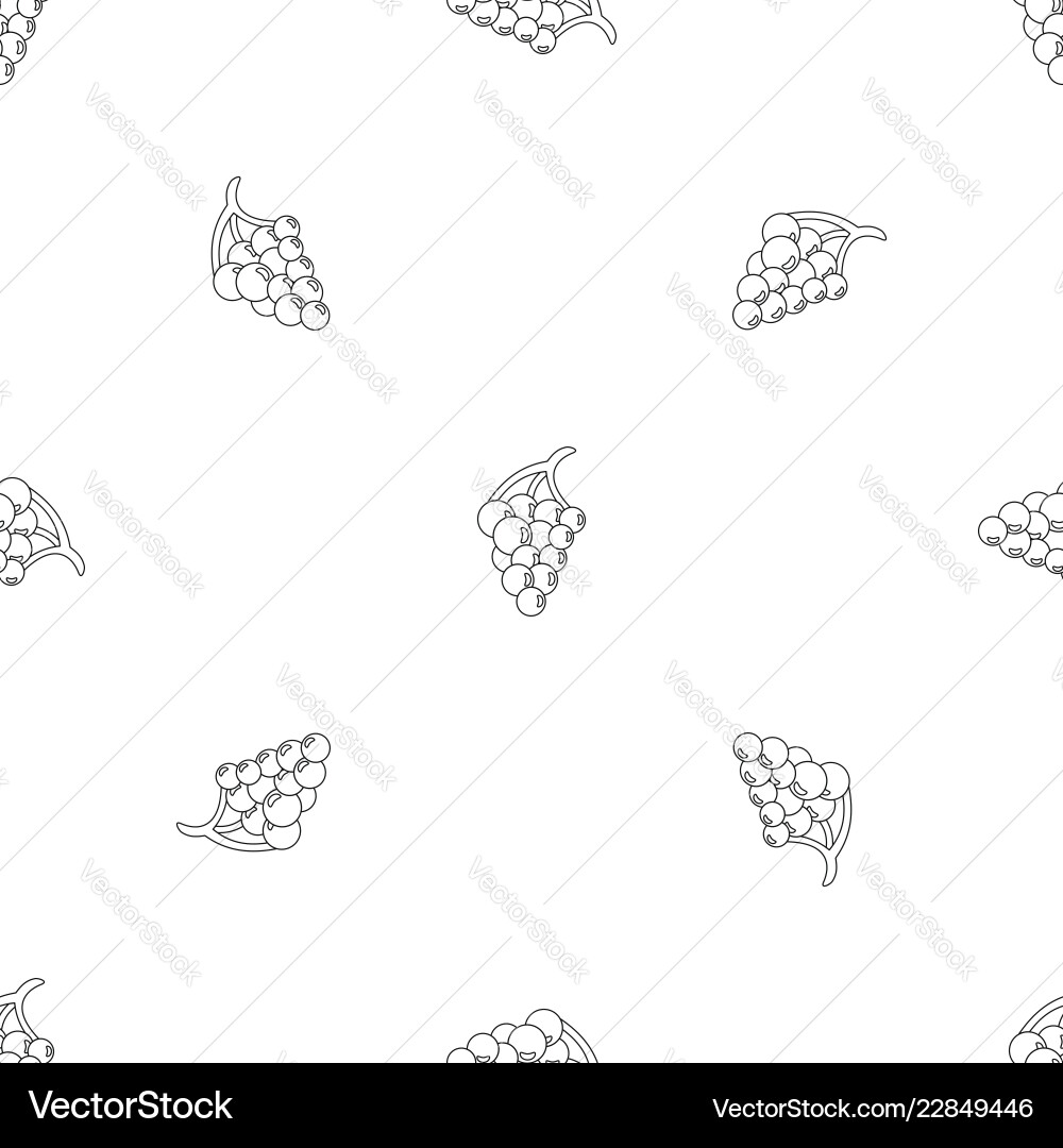 Bunch grape pattern seamless Vector Image
