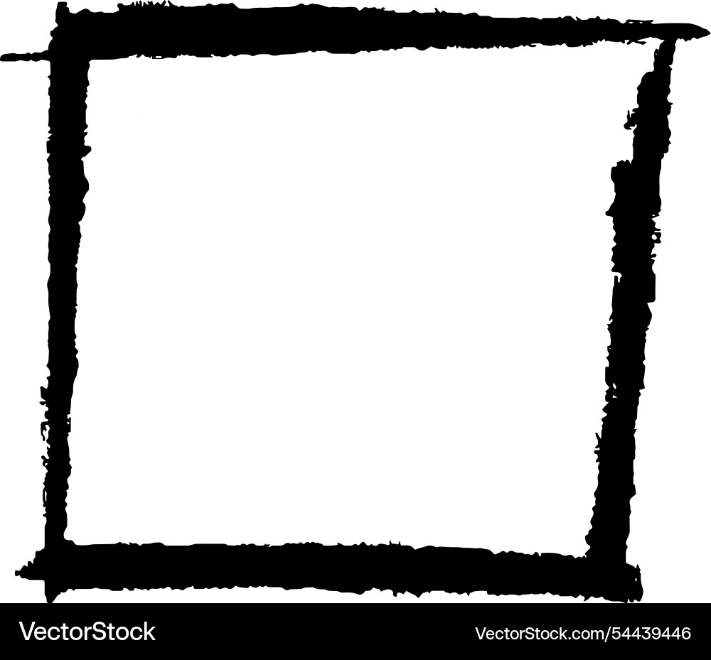 Grungy Empty Square Frame vector image