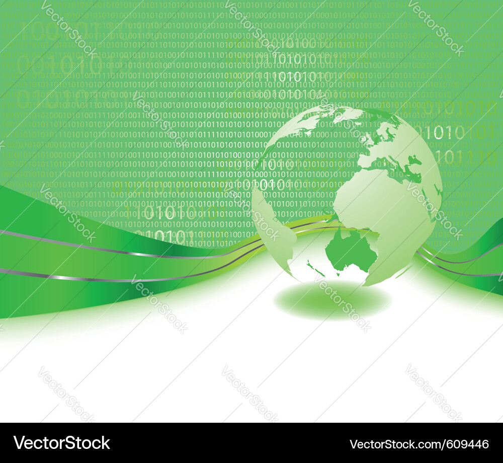 Informationsglobe - Business Concept Vektorbild