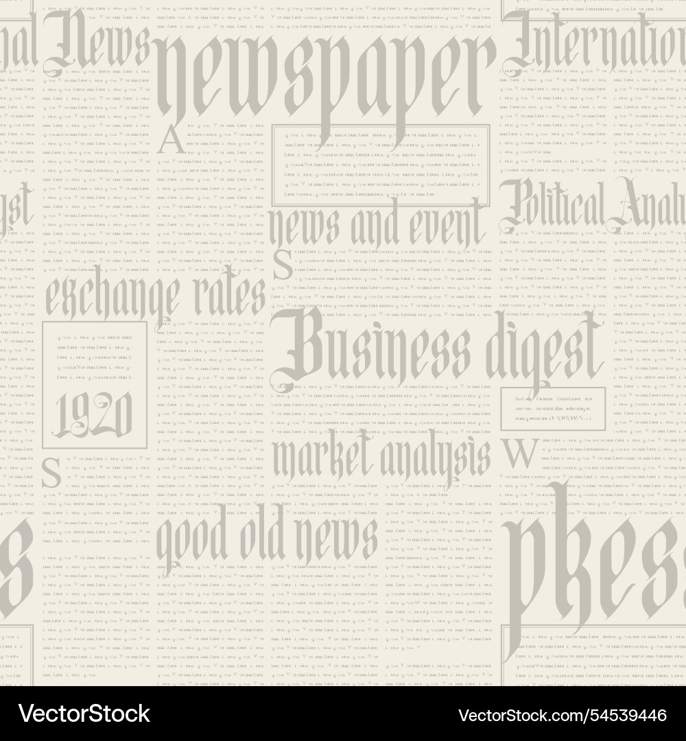 Seamless pattern with newspaper columns Seamless pattern with newspaper columns vector image