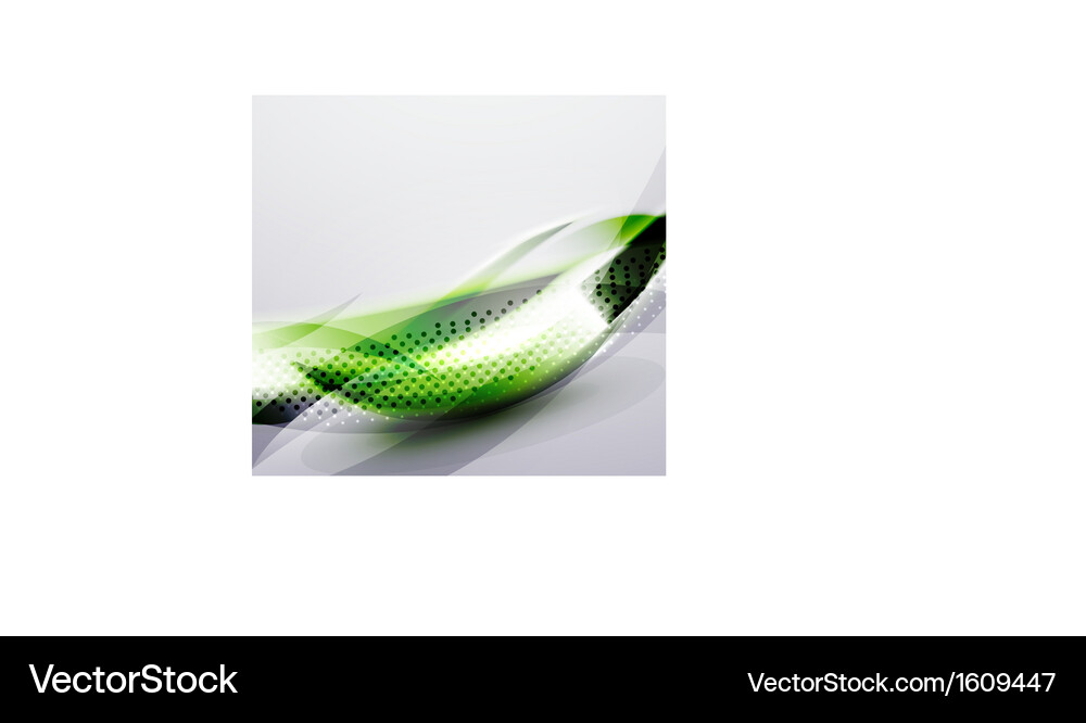 Dynamic Green Line Abstract Background Vector Image