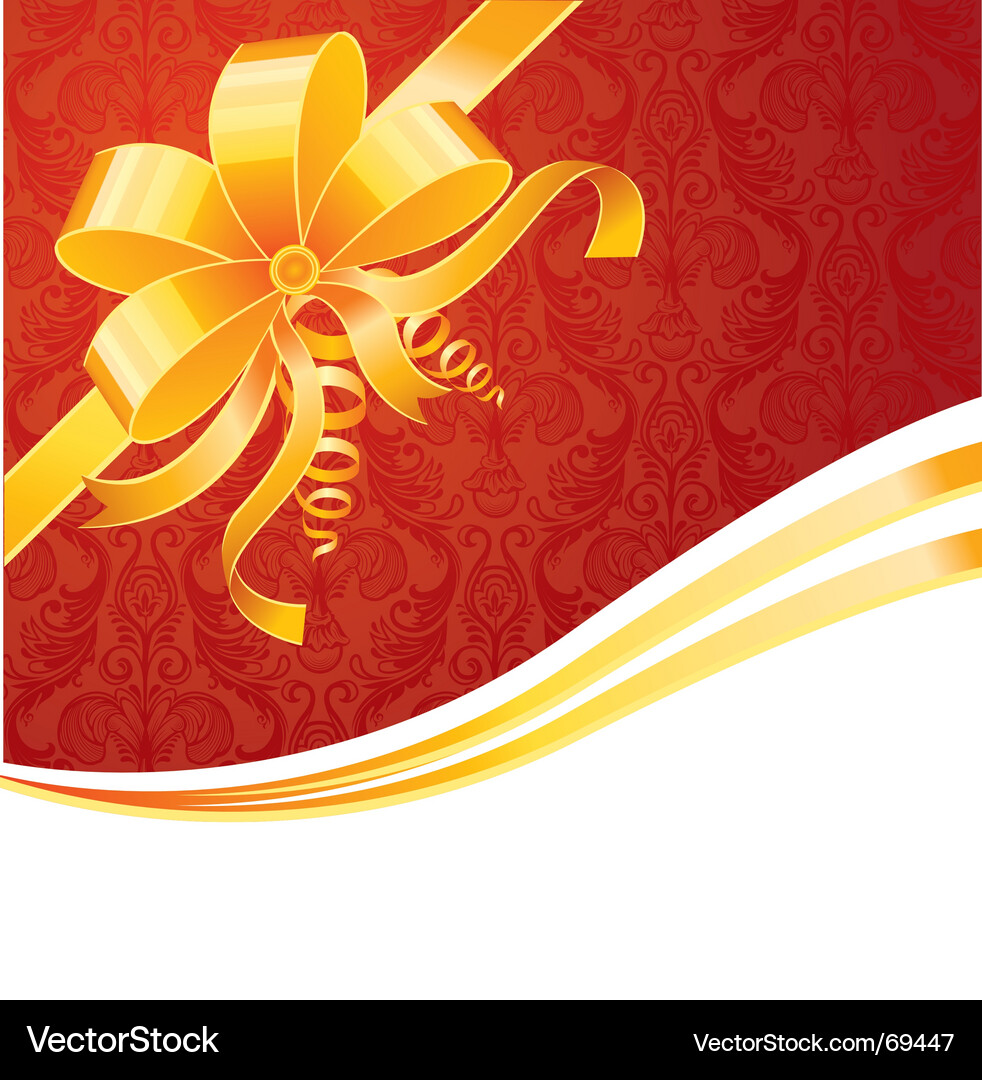 Elegant Ribbon Wrapping Vector Image