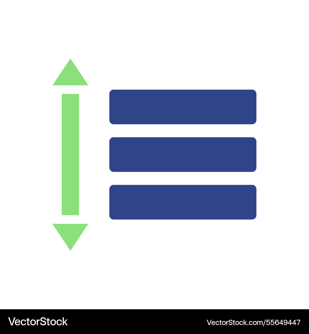 List with expandable arrow for ui design focus List with expandable arrow for ui design focus vector image