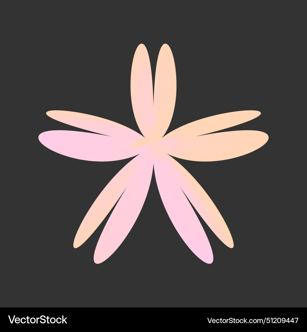 Y2k retro element 90s or 2000s figure in gradient vector image