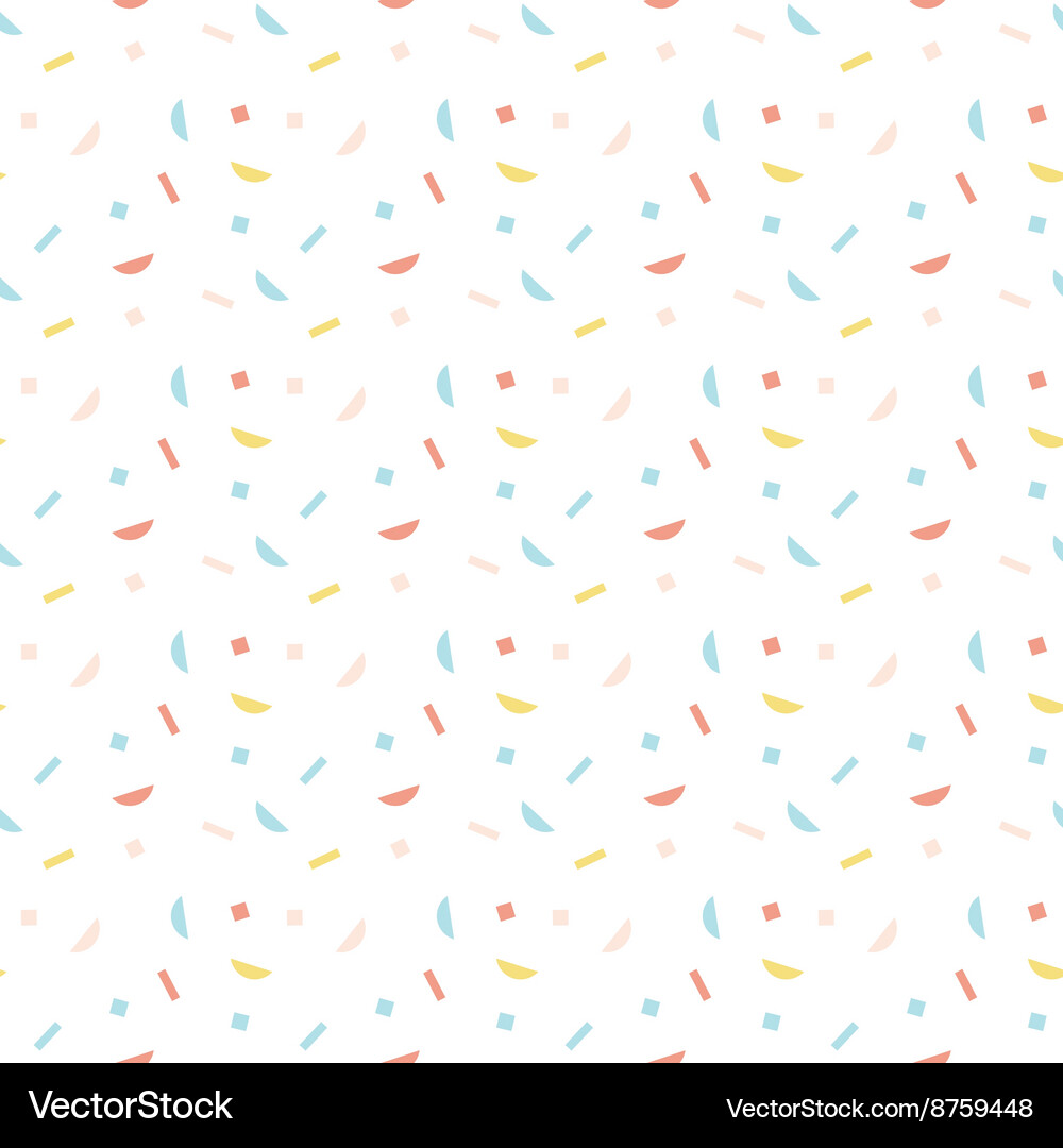 Abstract pattern with confetti Vector Image