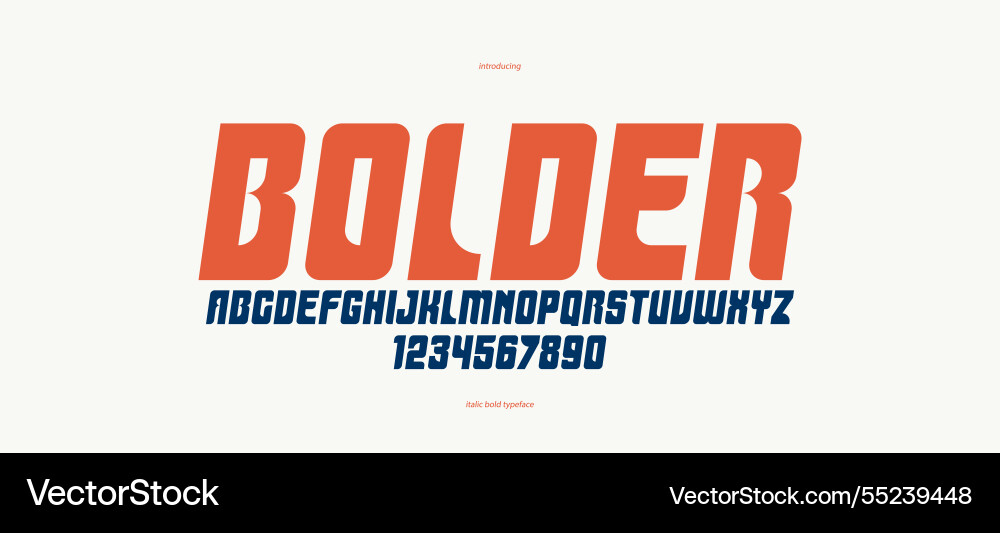 Bold simple sans serif display font for logos Bold simple sans serif display font for logos vector image