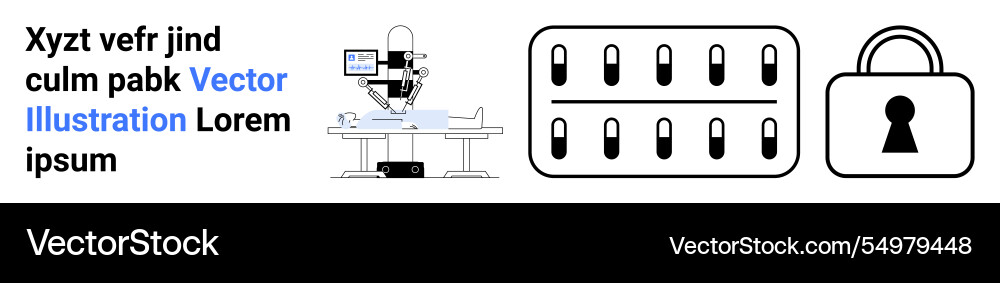 Data security with computer system Vector Image