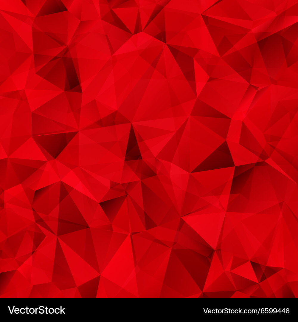 Red triangle abstract background vector image